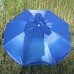 Пляжна парасолька з срібним напиленням 082PP, регулюванням нахилу купола, клапаном, пластикові спиці 1.7 м