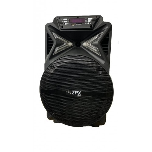 Автономная активная акустическая система ZX-7781 с беспроводном микрофоном, 15" 350W