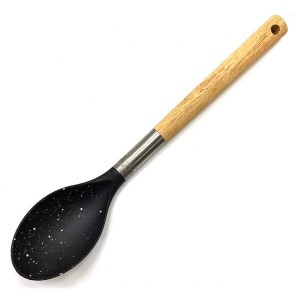 Ложка силиконовая с деревянной ручкой BN-940