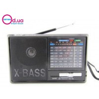 Радиоприемник портативный аналоговый, LED фонарик GOLON RX-323