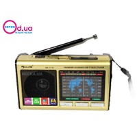 Радиоприемник портативный аналоговый, LED фонарик GOLON RX-7711