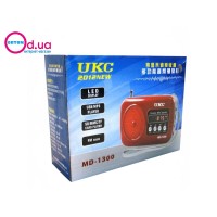 Радиоприемник UKC MD 1300 FM/USB/SD Радиоприемник UKC MD 1300 FM/USB/SD