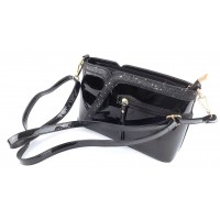 Сумка через плечо женская лаковая 72884 Black