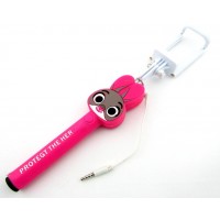 Монопод для селфи проводной aux CST Cartoon HERD (10)