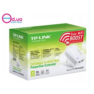 Сетевой адаптер PowerLine/Усилитель сигнала Wi-Fi TP-LINK TL-WPA4220 Сетевой адаптер PowerLine/Усилитель сигнала Wi-Fi TP-LINK TL-WPA4220