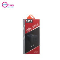 Сетевое зарядное устройство Emy MY-227 Lightning 2USB 2400mAh
