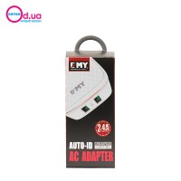 Сетевое зарядное устройство Emy MY-266 Micro 2400mAh