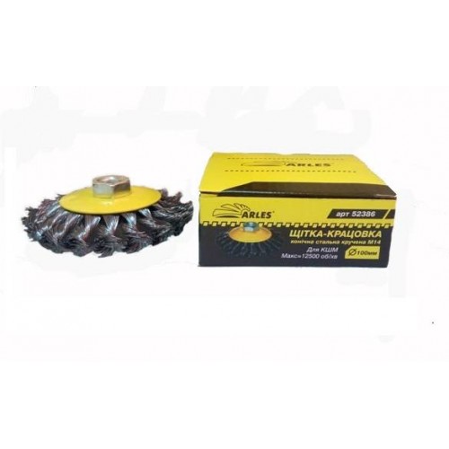 Щетка-Крацовка конус плетенная 115мм Arles (1/100)