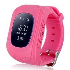 Смарт часы детские с gps трекером smart baby watch q50 pink