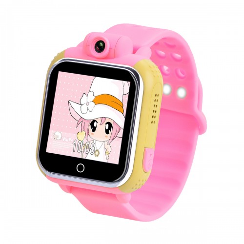 Смарт часы детские с gps-трекером smart baby watch tw6 розовые