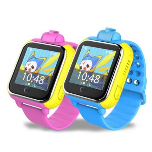 Смарт часы детские с gps-трекером smart baby watch tw6 синие