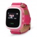 Смарт часы детские smart baby watch tw2 0.96' oled pink с gps трекером