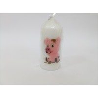 Новогодняя Свеча Свинка рисунок