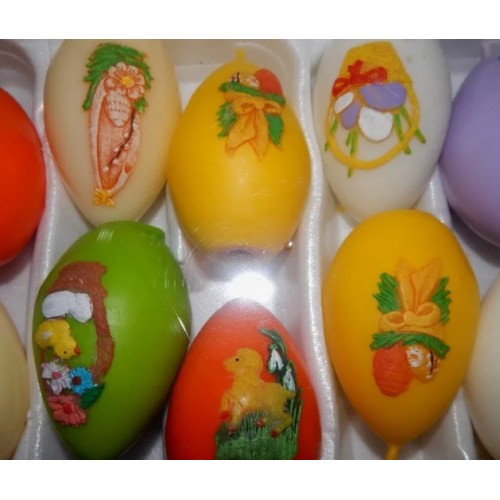 Свічки "Великоднє яйце велике", набір 15 шт (ціна за 1 шт)