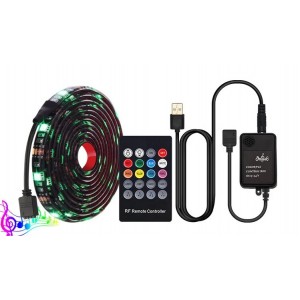 Світлодіодна cтрічка LED 5V 5050 +mic, music комплект Світлодіодна cтрічка LED 5V 5050 +mic, music комплект