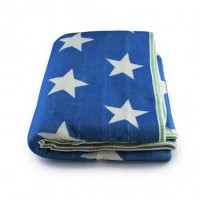 Электропростынь с сумкой electric blanket 150*180 белая звезда на синем фоне