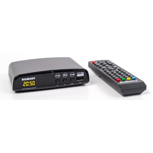 DVB T2 тюнер для цифрового ТВ Romsat T2050+