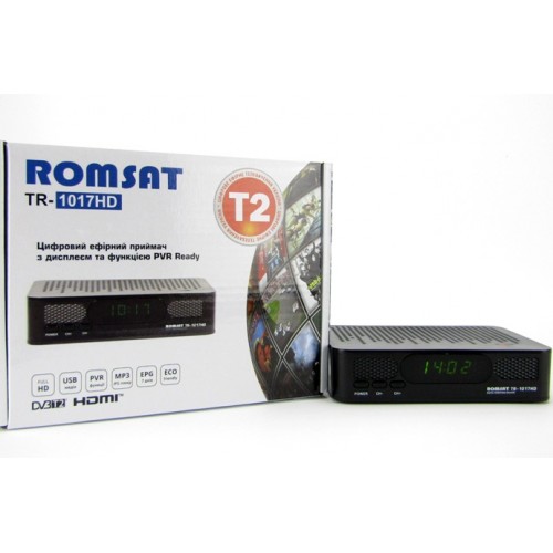 DVB Т2 тюнер для цифрового ТВ Romsat TR-2018