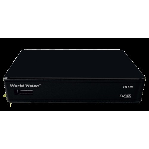DVB T2 тюнер для цифрового ТВ World Vision T57M