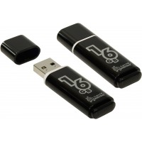 Флешка usb flash 16Gb Smartbuy Glossy series Black