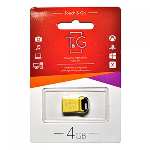 Флешка usb flash 4GB T&G 108 Metal series Gold
