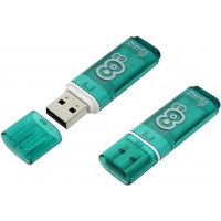Флешка usb flash 8Gb Smartbuy Glossy series Green