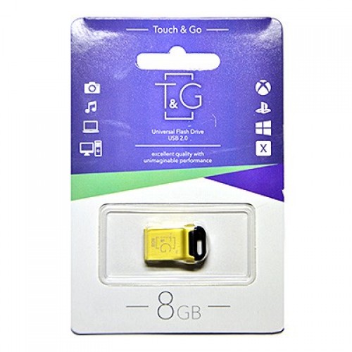 Флешка usb flash 8GB T&G 108 Metal series Gold