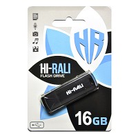 Флешка usb flash 3.0 Hi-Rali 16GB Bright black
