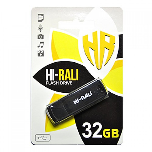 Флешка usb flash Hi-Rali 32GB Bright black