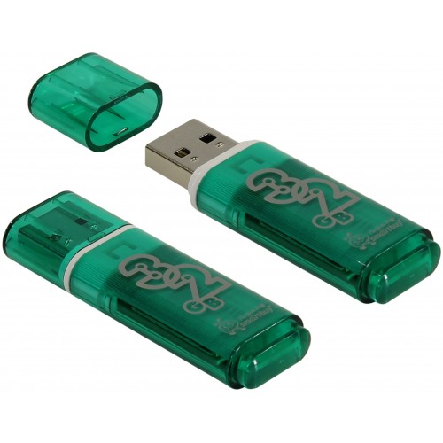 Флешка usb flash Smartbuy 32GB Glossy series Green (SB32GBGS-G)