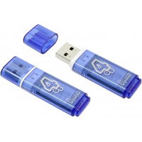 Флешка USB флеш 4Gb Smartbuy Glossy series Blue