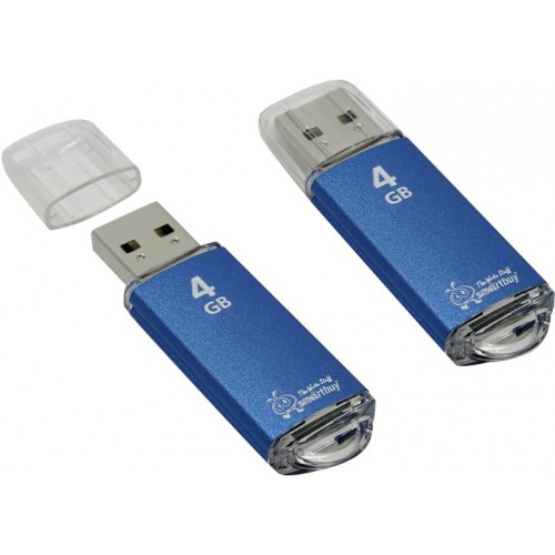 USB флеш 4GB Smartbuy V-Cut Blue