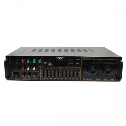 Підсилювач звуку AMP AV 663 BT AC/DC 12V