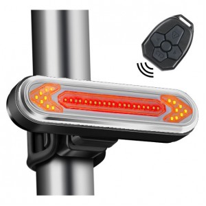 Велофонарь BK600 STOP с указанием поворотов (красный+желтый), ЗУ micro USB, встр. аккум., пульт управления, CR2032 Велофонарь BK600 STOP с указанием поворотов (красный+желтый), ЗУ micro USB, встр. аккум., пульт управления, CR2032