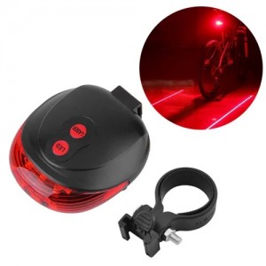 Велофонарь STOP DW-681-5LED + 2LASER, waterproof Велофонарь STOP DW-681-5LED + 2LASER, waterproof