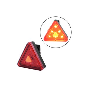 Велофонарь треугольник габаритный XFL-108-6SMD, ЗУ micro USB, встроенный аккумулятор