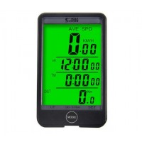 Велокомпьютер SD-576C (беспроводной) с подсветкой экрана, waterproof, 32 функций, 2.5 дисплей