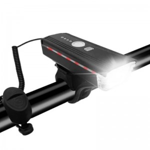 Велозвонок + фара HJ-062-XPE ULTRA LIGHT, ALUMINUM, AUTOLIGHT SENSOR, выносная кнопка, индикация заряда, Waterproof, аккум., ЗУ micro USB Велозвонок + фара HJ-062-XPE ULTRA LIGHT, ALUMINUM, AUTOLIGHT SENSOR, выносная кнопка, индикация заряда, Waterproof, аккум., ЗУ micro USB