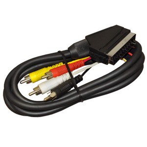 Кабель SCART- 4 RCA HQ (вход-выход) Кабель SCART- 4 RCA HQ (вход-выход)