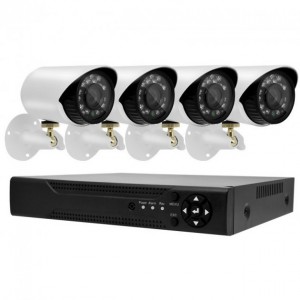 Камери відеоспостереження DVR KIT 520 AHD 4ch Gibrid 4.0MP(H.264) набір на 4 камери