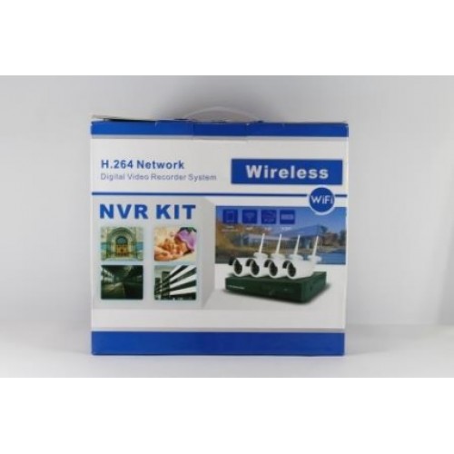 Комплект видеонаблюдения с беспроводными камерами dvr kit 6004 wifi 3204 4ch