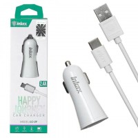 Зарядное устройство 12V INKAX CC-29 + microUSB кабель