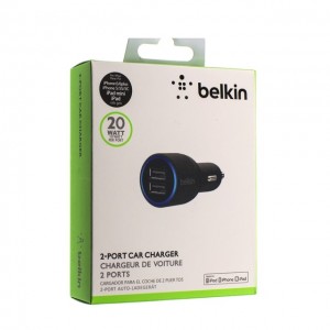 Зарядное устройство автомобильное belkin bel-003 f8j110 2usb Зарядное устройство автомобильное belkin bel-003 f8j110 2usb