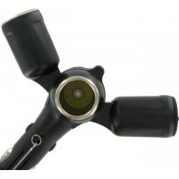 Зарядное устройство автомобильное Kit Quad 2 USB Ports + Разветвитель прикуривателя