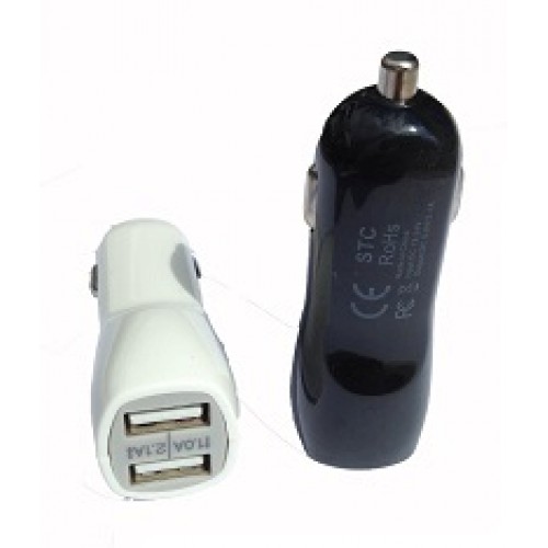 Зарядное устройство автомобильное SC-62 LONG 2 USB 1000/2100 mAh (без упаковки)