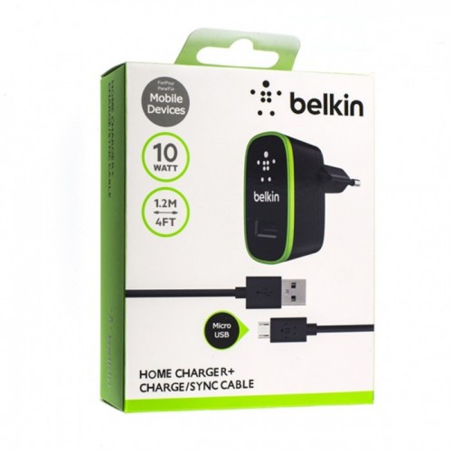 Зарядное устройство сетевое belkin f8m670 micro usb