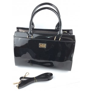 Женская сумка лаковая 72337 Black Женская сумка лаковая 72337 Black