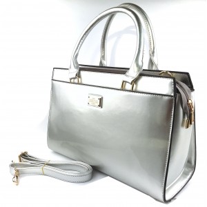Женская сумка лаковая 72337 Silver Женская сумка лаковая 72337 Silver