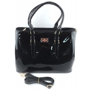 Женская сумка лаковая 88681 Black Женская сумка лаковая 88681 Black