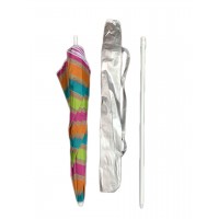 Пляжный зонт с серебряным напылением, регулеровкой наклона купола 081